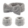 Wash Face Headbands For Women Coral Fleece Hair Bands Cuff Waterproof Bands Absorbent Wristbands Head Band Hair Accessories Set