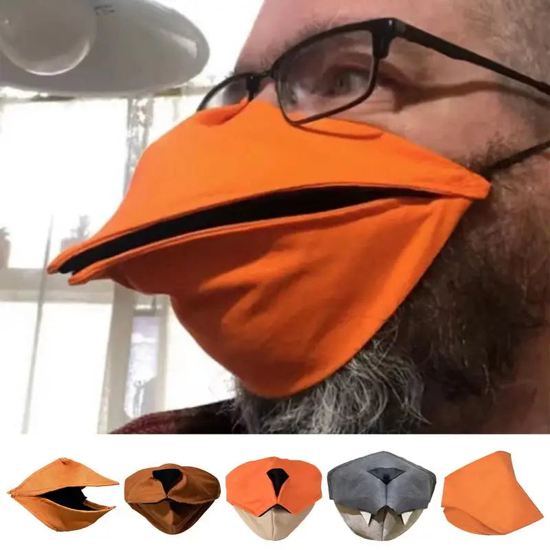 Funny animal mouth mask Breathable and comfortable Movable animal mouth mask that can open its mouth for parties festivals etc