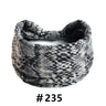 Leopard Print Headbands for Women Wide Boho Turban Head Wraps Cotton Knotted Elastic Hairbands Non Slip Workout Hair Accessories