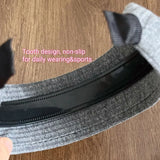 Women Very Wide Ribbed Knit Hairbands Tooth Headbands Non-slip For Washing Sports Simple Solid Color High Crown Headwrap 7cm