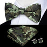 Dropshipping Solid Silk Mens Bow Tie Hanky Cufflinks Set Pre-tied Butterfly Knot Bowtie Wholesale for Male Wedding Business