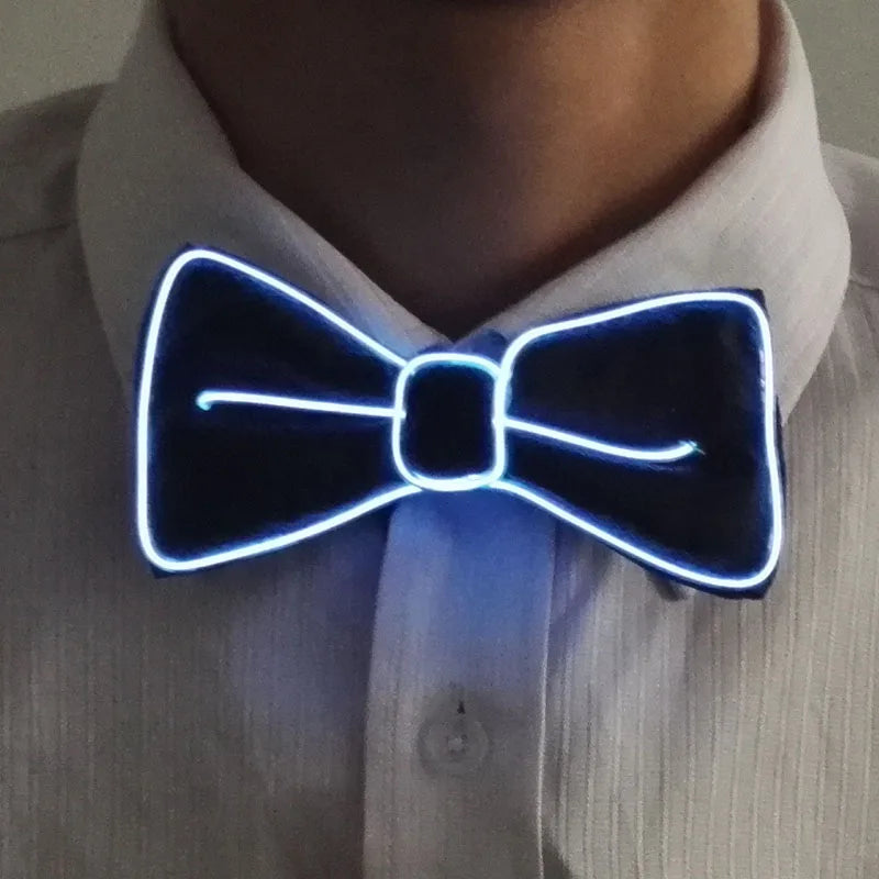 LED Acrylic Bow Tie Light up LED Men Bow Tie Luminous Bow tie Costume Men Ties DJ Dance Glow Decoration Novelty Gift LED Cravat