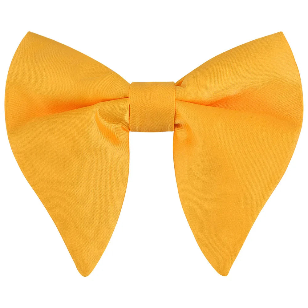 GUSLESON Fashion Pink Champagne Blue Solid Bow Tie For Men Classic Big Bowtie For Party Wedding Bowknot Adult Mens Tie