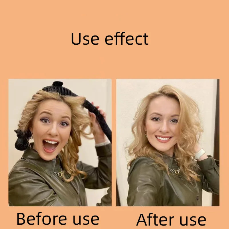 Heatless Curling Iron Headband Non-Perming And Non-Damaging Hair Comfortable To Wear A Set Of 4 Pieces Sleep Curling Tools