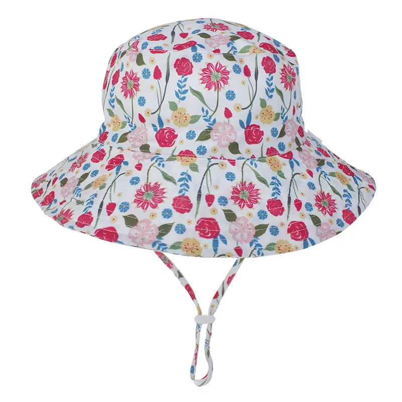Summer Baby Sun Hat Baby Sun Hat for Girls and Boys Outdoor Anti UV Kids Beach Caps Bucket Cap