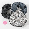 3/4Pcs Sweet Printed Elastics Hair Bands Women Girls Simple Scrunchies Korean Pink Mesh Hair Ties Ponytail Hair Accessories