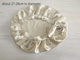 Pure Silk Hair Bonnets For Women Sleeping Cap Luxury Natual Silk Sleep Cap Night Bonnet Caps Hair Protection Turban Head Wraps