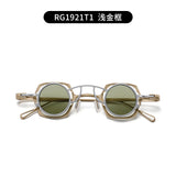 High quality pure titanium small glasses retro frame for men and women suction clip optical glasses frame for prescription glass
