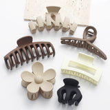 6Pcs Women Fashion Claw Clip Set Headwear Large Hair Claw Multiple Styles Korean For Girls Shark Clips Barrette Hair Accessories