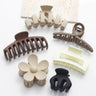 6Pcs Women Fashion Claw Clip Set Headwear Large Hair Claw Multiple Styles Korean For Girls Shark Clips Barrette Hair Accessories