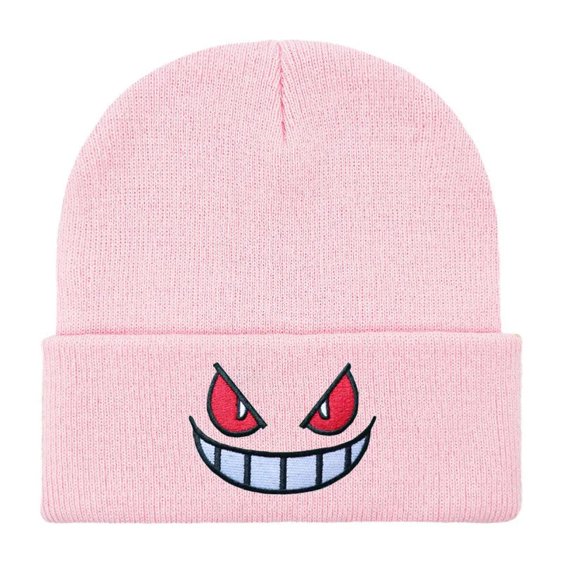 Embroidered Winter Hat for Men Women Unisex Cartoon Beanie Cap Autumn Outdoor Warm Female Hip Hop Sport Ski Knitted Hats gorros