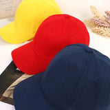Fashion Candy Color Kids Baseball Cap Sun Protection Boy Girls Hat Adjustable Travel Children Baseball Cap Baby Summer Sun Hat