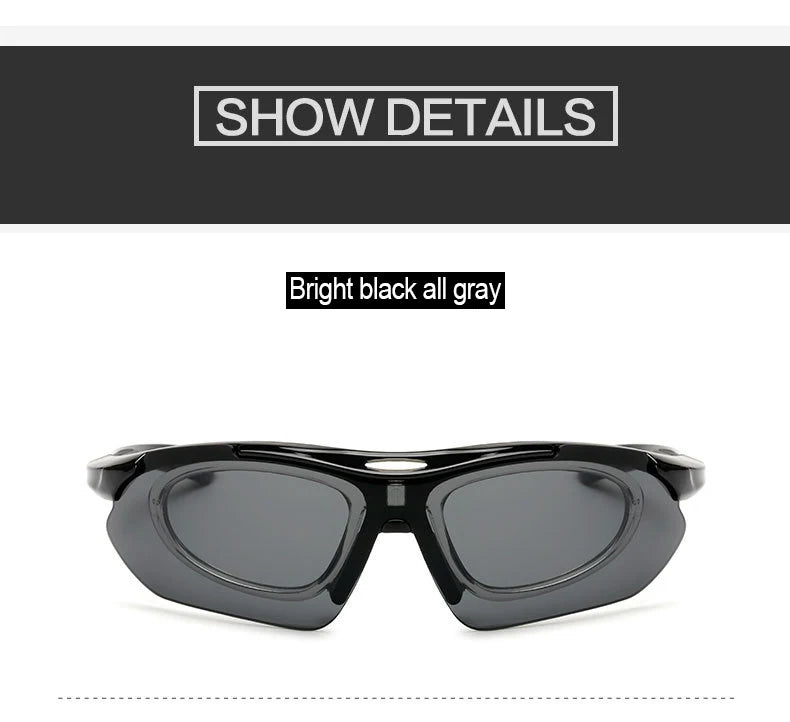 Cycling Glasses For Men's Women Men Outdoor Sports Bicycle Sunglasses MTB Road Goggles Eyewear 5 Lens Bike Equipment Driving