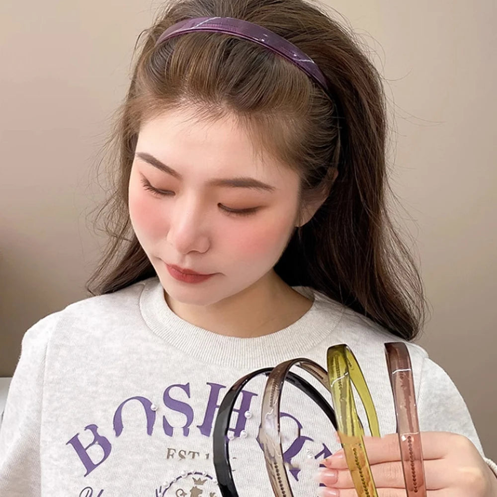 Toothed Headband Sunglasses Shaped Headband Transparent Non-slip Hair Hoop Hairstyle Fixing Tool Hair Accessories Hairband