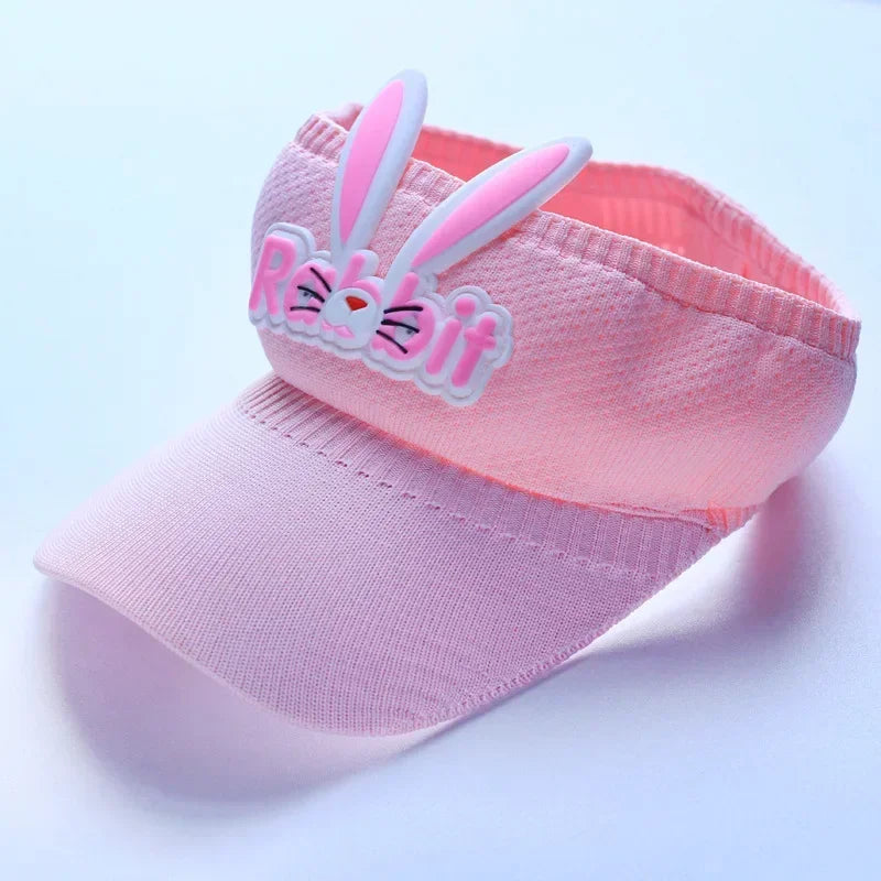 2023 New Kids Sun Hats Children Summer Visors Cute Rabbit Wings Bunny Hat Summer Hat for Kids Boys Girls Hats 3-12years Old