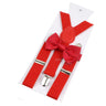 Elastic Leather Suspenders Bowtie Set Braces Men Women Sage Green Adjustable Braces Straps For Wedding Y-Back Shirt Accessories