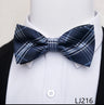 Fashion Brand Brand Silk Bow Tie Dark Blue Man Dot Wedding Accessories lover's day Fit Formal Party