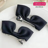 1Pair Cute Girls Hairgrips Hairpins Hair Clips Solid Color Ribbon Bow-knot Handmade Bows Barrettes Hair Accessories