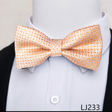 Fashion Brand Brand Silk Bow Tie Dark Blue Man Dot Wedding Accessories lover's day Fit Formal Party