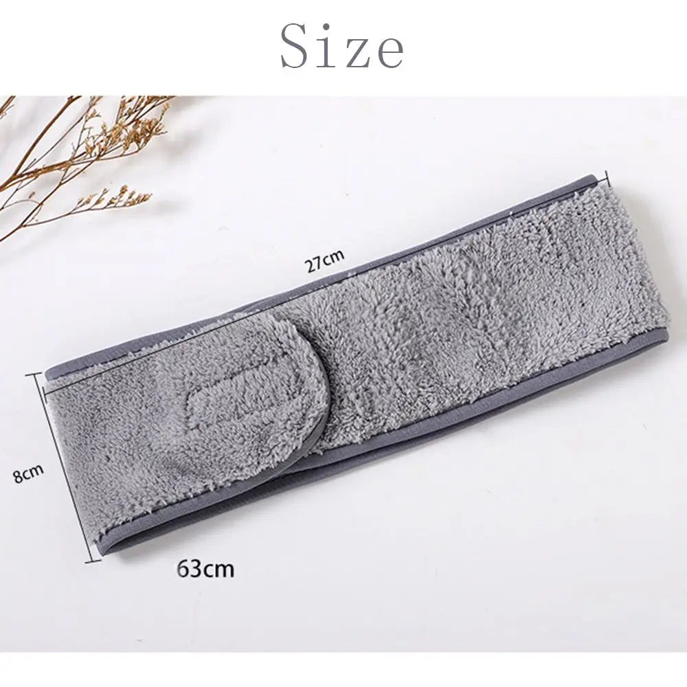 Fashion Headbands Wash Caps Shower Cosmetic Facial Adjustable Turban Tiara Turban Hairband Head Band