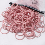 50PCS Macaron Rubber Band Hairband Headband High Elastic Durable Hair Ring Tied High Ponytail Women's Kids Hair Headwear