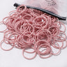 50PCS Macaron Rubber Band Hairband Headband High Elastic Durable Hair Ring Tied High Ponytail Women's Kids Hair Headwear