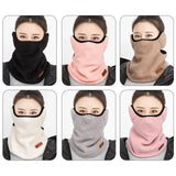 Fleece Face Mask for Women Winter Windproof Neck Warmer Reusable Mask Cycling Sport Face Cover Men Scarf Ski Hiking Riding Masks