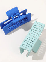 7 Pcs Big Hair Claw Clips 3.4" Non-slip Big Square Matte for Women Girls, Strong Hold Banana Clips for Thick Thin Hair