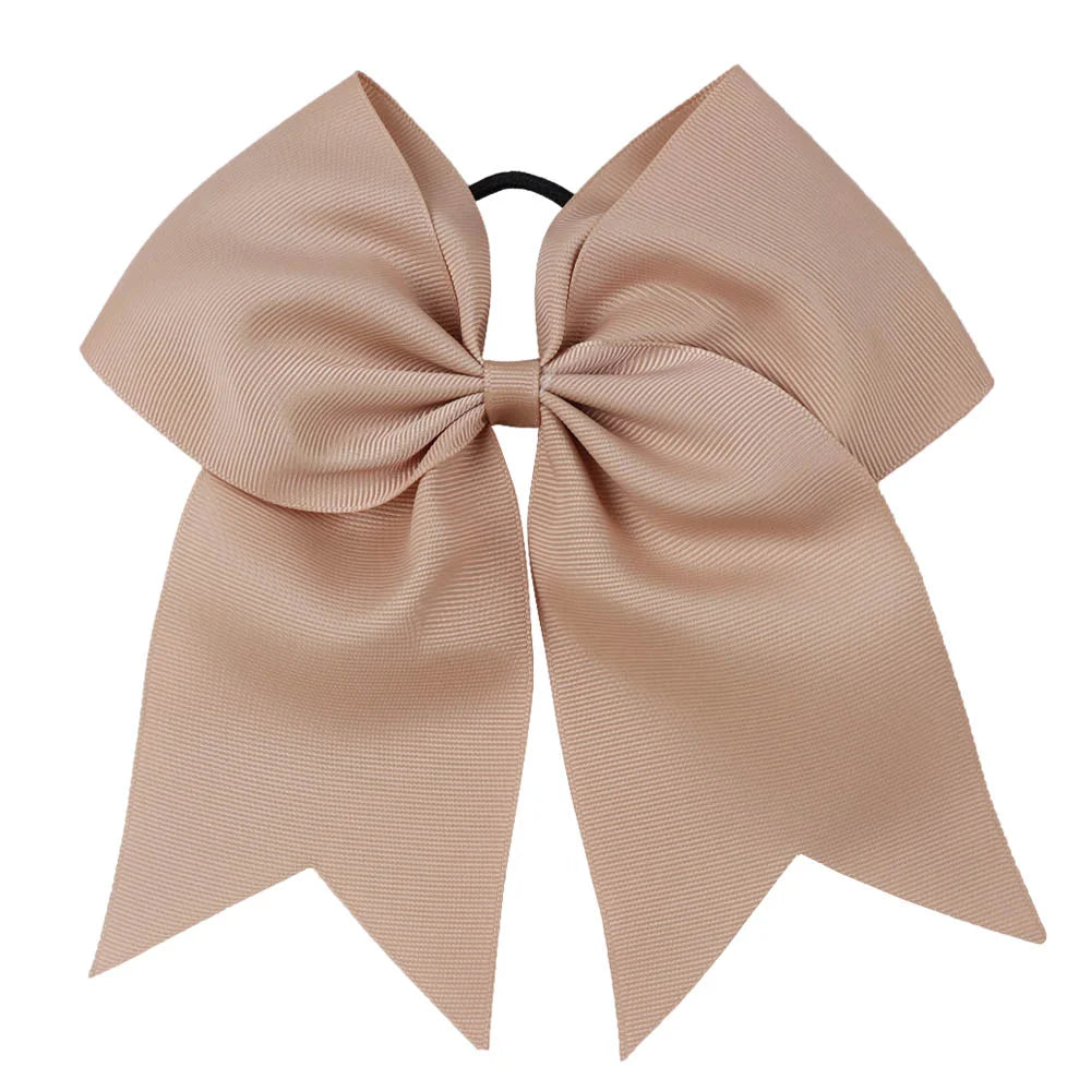 8'' Large Elastic Hair Bows Head Rope Bands Grosgrain Ribbon Hair Ties Boutique Bow Tie For Girls Headwear Hair Accessories