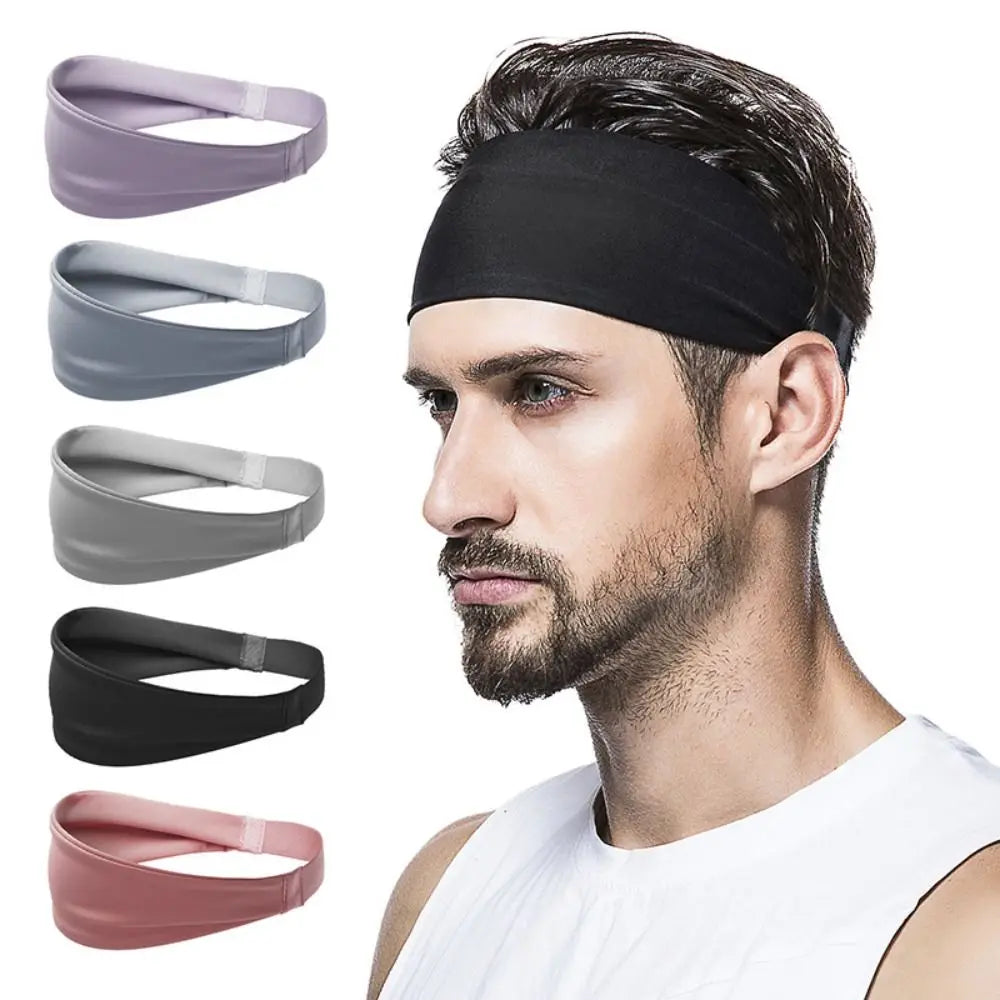 Elastic Yoga Headband Multi-functional Widened Non-Slip Sports Turban Hair Accessories Solid Color Headscarf Women Men