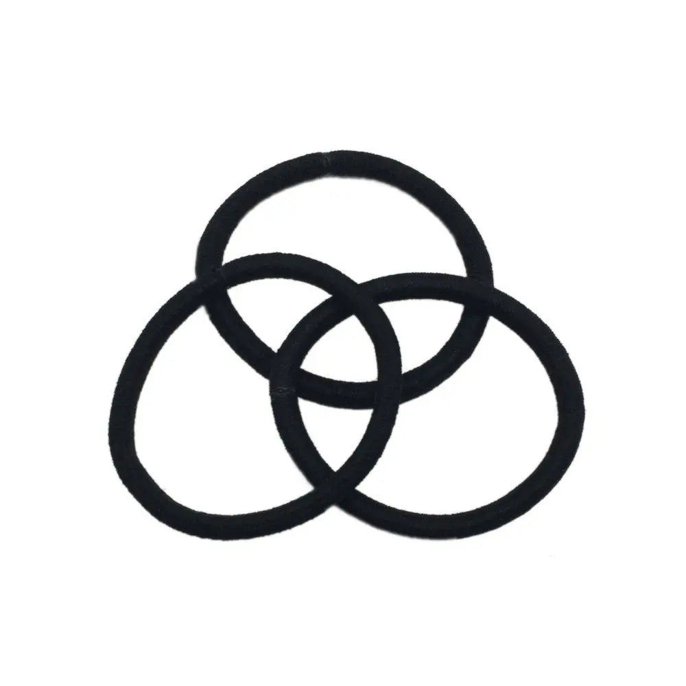 100Pcs Black Elastics Small Hair Ties Elastics Small Hair Rubber Bands Accessories Ponytail Holders for Women Girls Baby Toddle