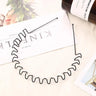 Black Metal Wavy Headband Men Women's Hair Band Head Hoops Bands Headwear Sport Headbands Hairband Bangs Holder Hair Accessories