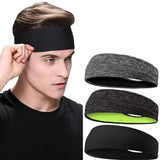 Sweatband for Men Women Elastic Sport Hairbands Head Band Yoga Headbands Headwear Headwrap Sports Hair Accessories Safety Band