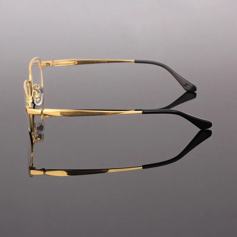 BETSION New Retro Square Pure Titanium Upscale Men Optical Glasses Frames Women Fashion Prescription Eyeglasses
