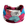 Boho Headbands For Women Fashion Stretch Wide Hair Bands Knoted Turban Yoga Sweatband Elastic Head Bands Stylish Wrap Headbands
