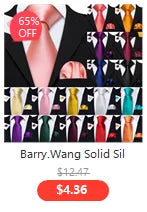 Barry.Wang Novelty Silk Men Tie Handkerchief Cufflinks Set Jacquard Animal Dinosaur Bat Gravat Necktie For Male Wedding Business