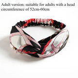European and American silk elastic elastic cross headband, stylish, simple and versatile headband for parents and children