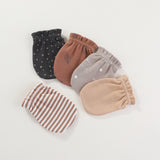 15Pieces New Born Gloves+Hats+Socks Sets Cartoon 100%Cotton Baby Boy Girl Headwear 0-12M Solid Color Infant Supplies Accessories