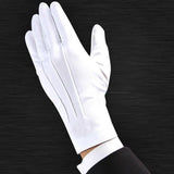 Adult White Formal Gloves Men Tuxedo Guard Parade Santa Inspection Dress Cheap Working Gloves