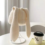 Long Ear Hat Crochet Knitted Hats Cute Bunny Hat Rabbit Ears Hats For Women Winter Warm Cap