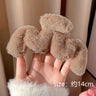 New Plush Hair Claw Women Elegant Acrylic Hairpins Faux Fur Hair Clip Barrette Crab Headwear for Girls Hair Accessories