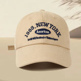 One Retro Embroidered Adjustable Baseball Cap, Casual Sun Hat for Men and Women, Perfect for Super Bowl Sunday Party