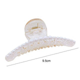 Simulated Pearl Hair Claws for Women Korean Acrylic Hair Clips Girls Large Size Barrette Shark Clip Fashion Hair Accessories