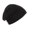 Unisex Men Women Beanie Cotton Night Sleep Cap Bonnet Chemo Hat Headwear Turban Baggy Hair Care Nightcap Pullover Hat Solid Colo