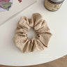 Newest Korean Woman French creases Elastics Hair Band Solid Color Scrunchies Hair Ties Ladies Ponytail Hold Hair Accessories