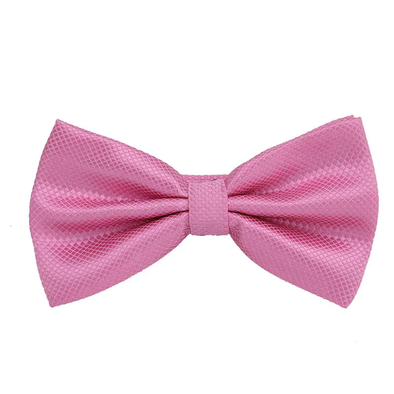 HUISHI Bowtie Mens Tie Solid Check Fashion Bowties Banquet Wedding Black Gold Red Green Pink Blue White Classic Bow Ties For Men