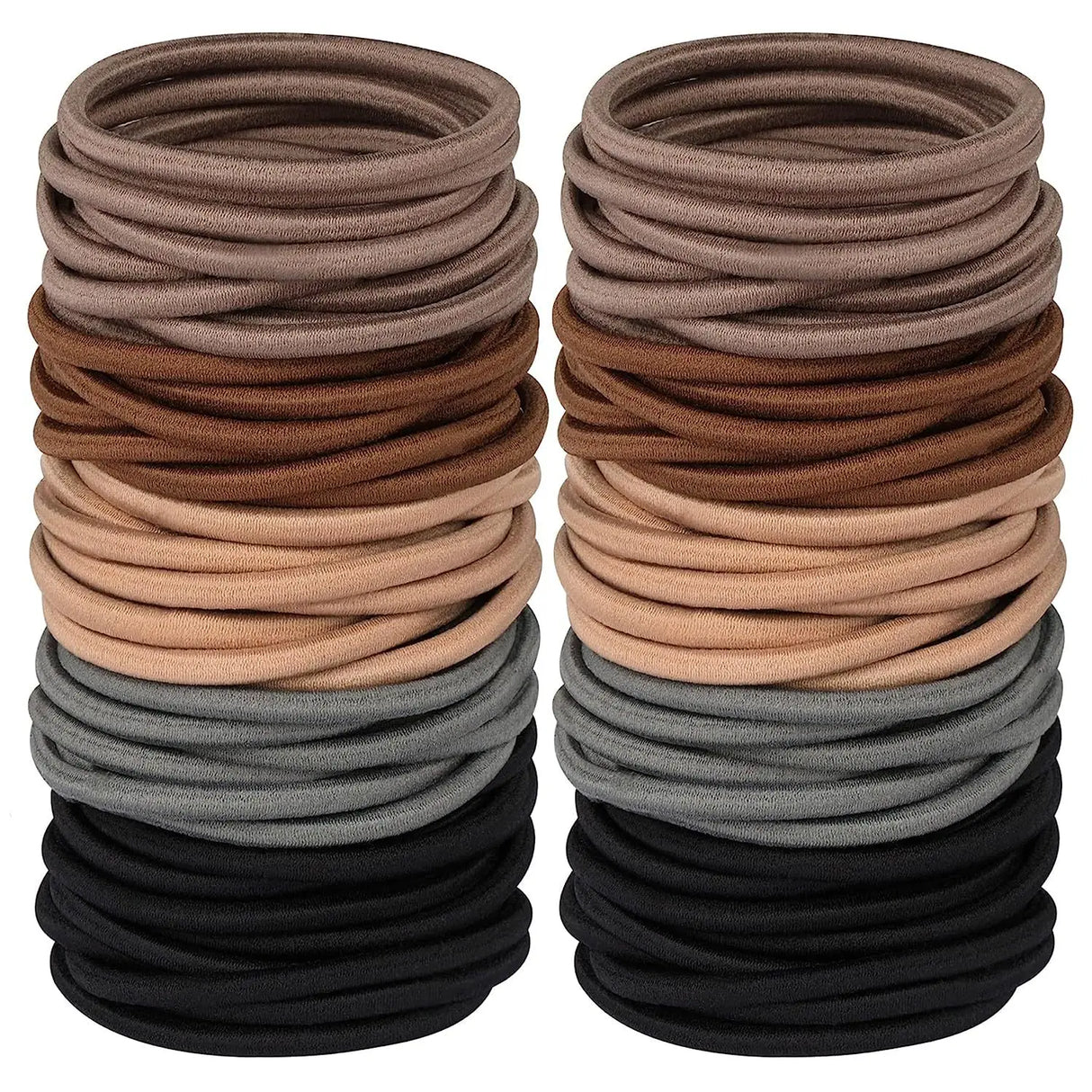 10/30/50Pcs No Damage Elastics Rubber Bands Hair Ties For Thick Curly Hair Ponytail Holders Hair Elastic Band Men Women Girls