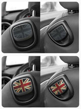 Leather Car Rear Seat Back Handle Decal Cover Protective Sticker For Mini Cooper R56 R55 F56 F57 Interior Decorative Accessories