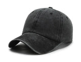 Hat Men's Washed Coated Baseball Cap Color Tile Korean Version Simple Dome Cap Solid Color Sports Sun Hat