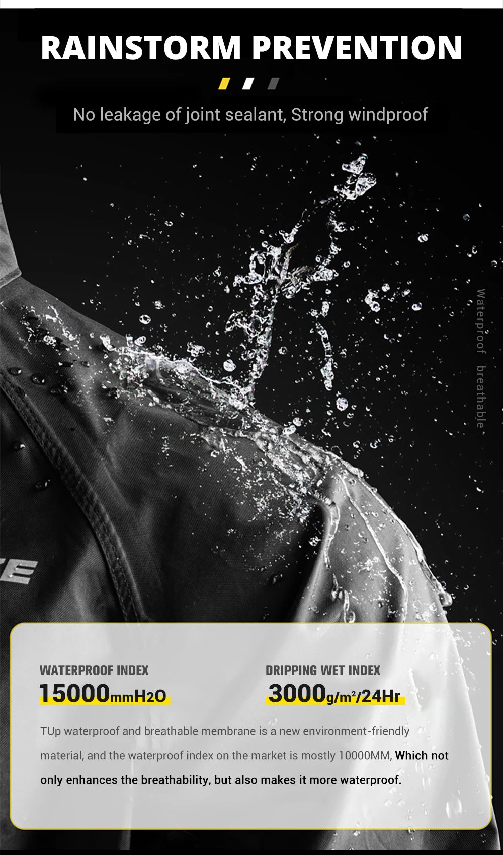 Motorcycle Raincoat Men Women Waterproof 100% Motorcycle Rider Raincoat Suit Moto Raincoat Rain Coat Jacket Pants Biker Rain Set